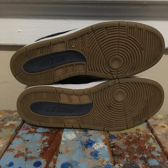 NIKE SB AIR FORCE 2 SIZE 9 EAST VS WEST NAVY DENIM - Picture 7 of 7